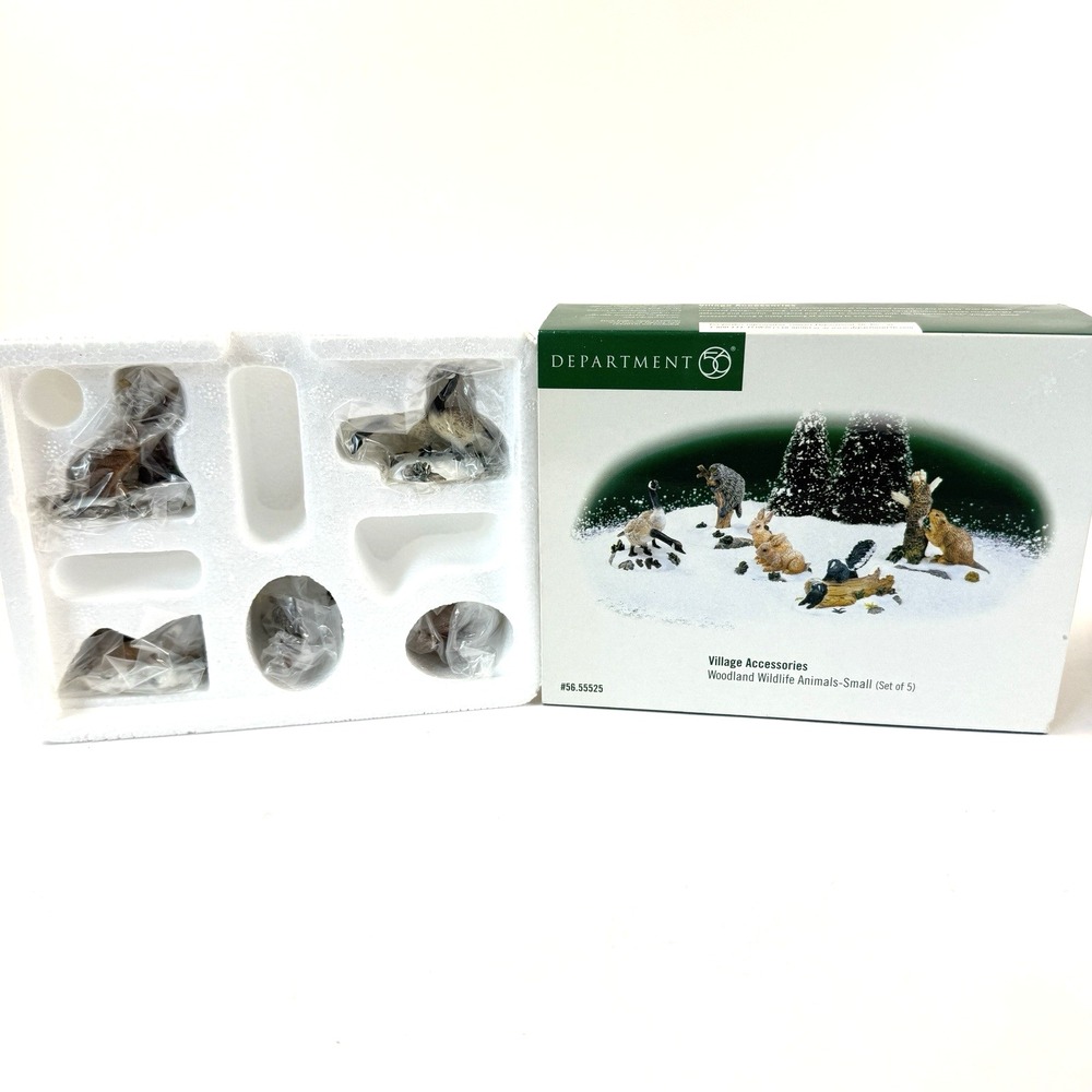 Department 56 Heritage Village Woodland Wildlife Animals Small Set 5 #56.55525
